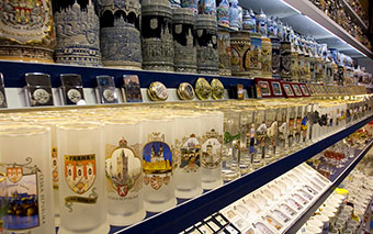 Negozio di souvenir a Praga, Repubblica Ceca