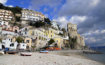 Cetara sulla Costiera Amalfitana, Italia