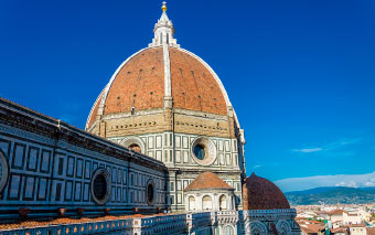 La cupola del Brunelleschi a Firenze, Italia