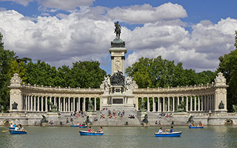 Parco del Retiro a Madrid, Spagna